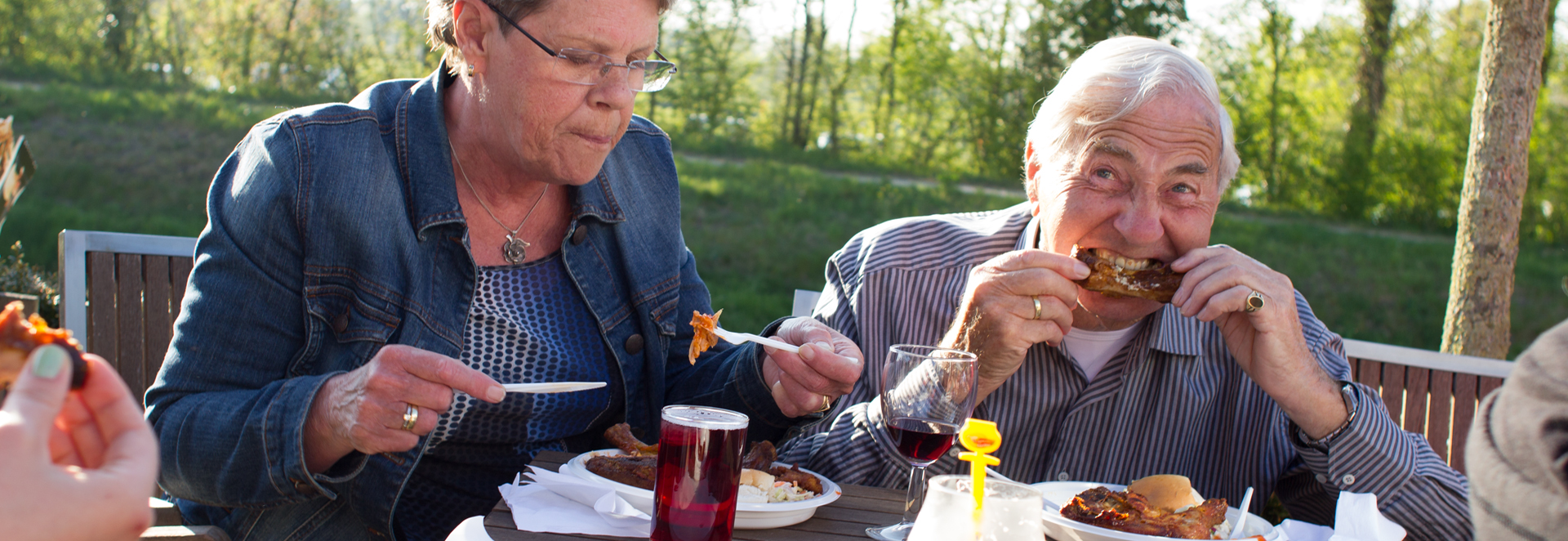 Grillen op locatie 1